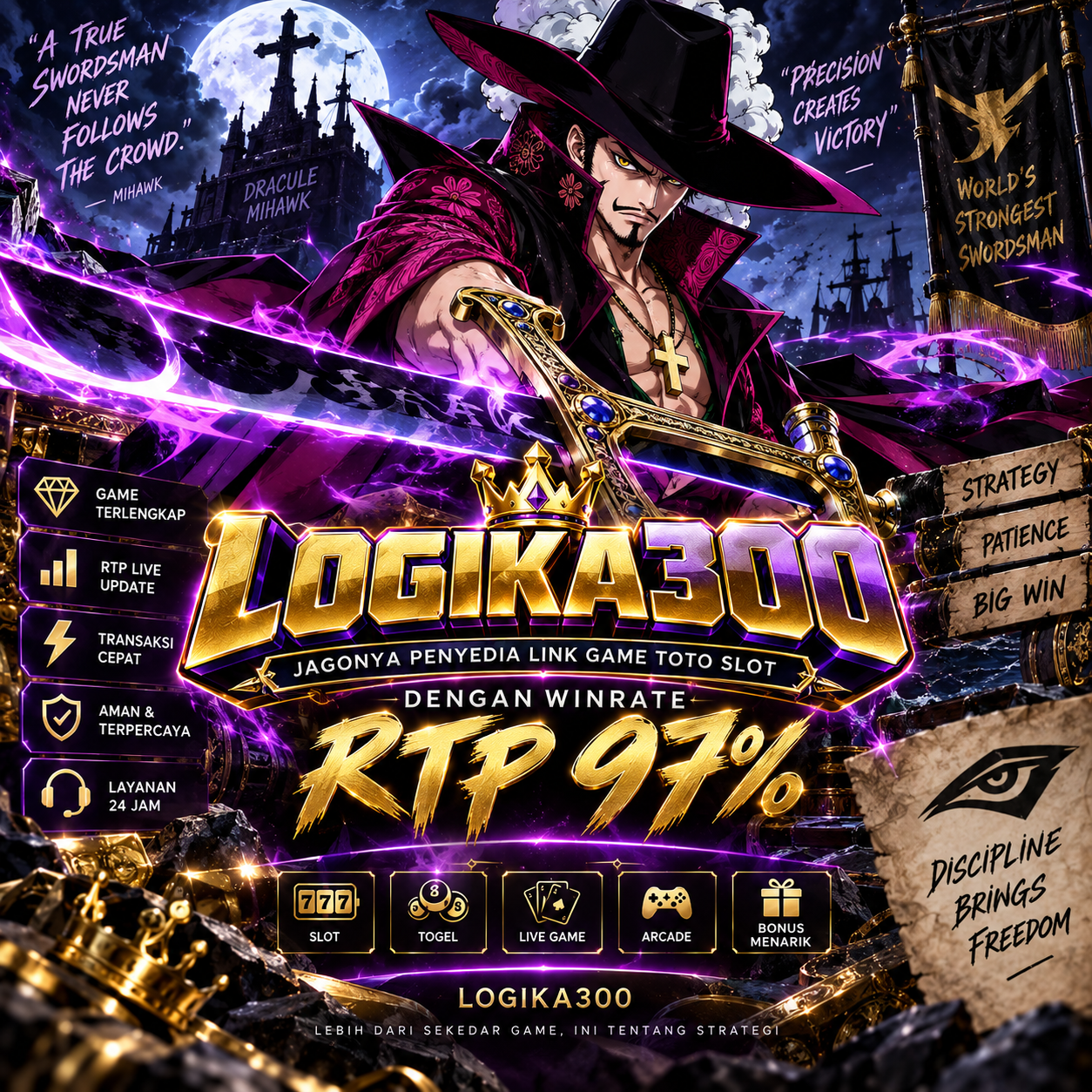 LOGIKA300 $ Jagonya Penyedia Link Game Toto Slot Dengan Winrate RTP 97%